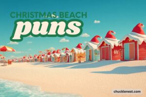 christmas beach puns