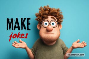 make jokes